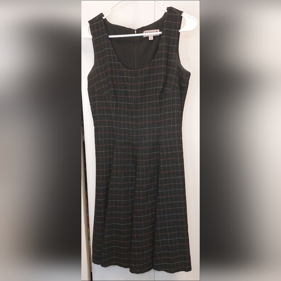 Nanette Lepore Size 4 Black Plaid Sleeveless Lined Dress Preppy Career Career - Picture 12 of 12